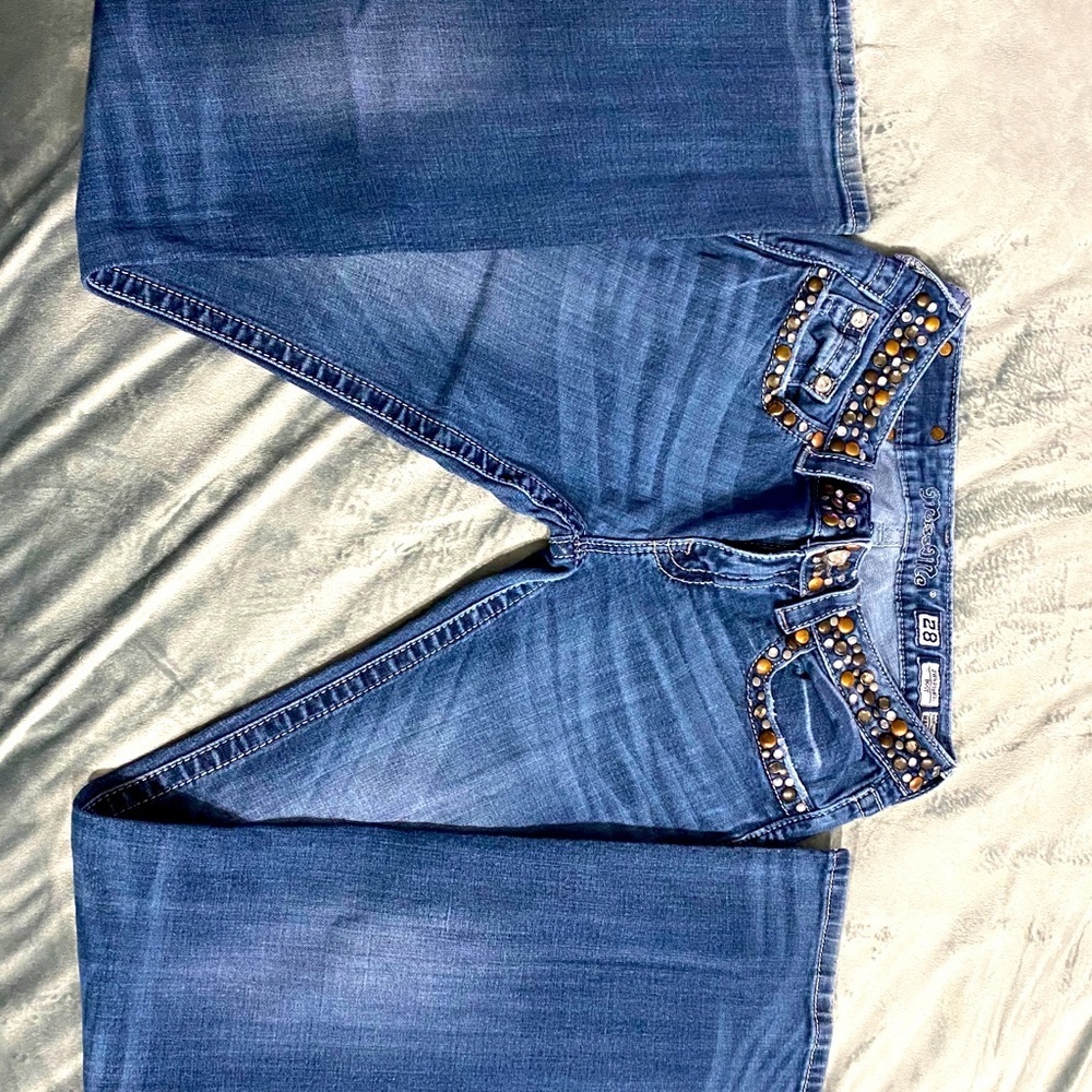 Miss Me Bootcut Studded Jeans Size 28 / 34 Inseam